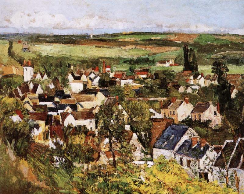 Paul Cezanne village panorama Norge oil painting art